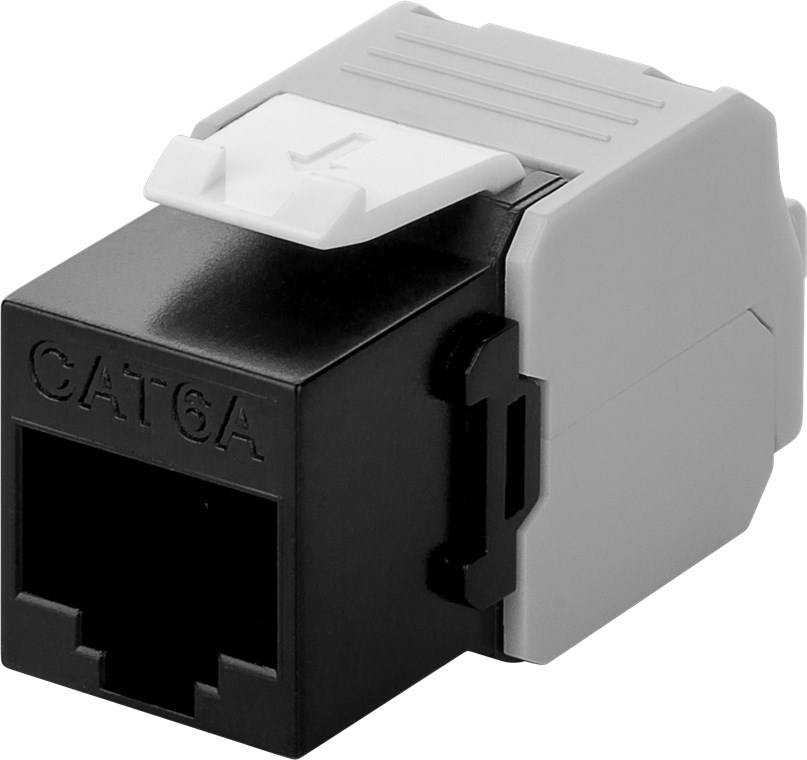 Goobay Keystone Modul RJ45 CAT 6A, UTP RJ45-Einbaumodul Keystone CAT 6a