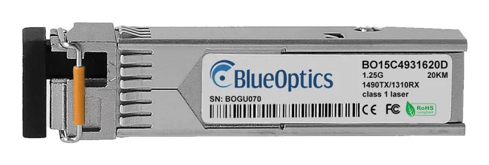 BlueOptics Viavi JMEP01B1D11 BlueOptics BO15C4931620D SFP Transceiver, LC-Simplex, 1000BASE-BX-D,