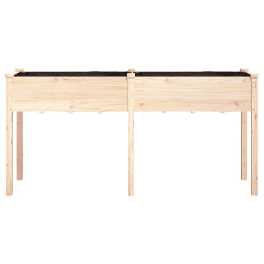 vidaXL Pflanzkübel mit Einsatz 161x45x76 cm Massivholz Tanne