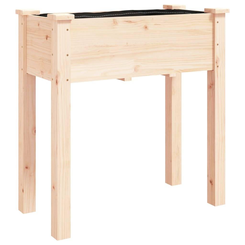 vidaXL Pflanzkübel mit Einsatz 71x37x76 cm Massivholz Tanne