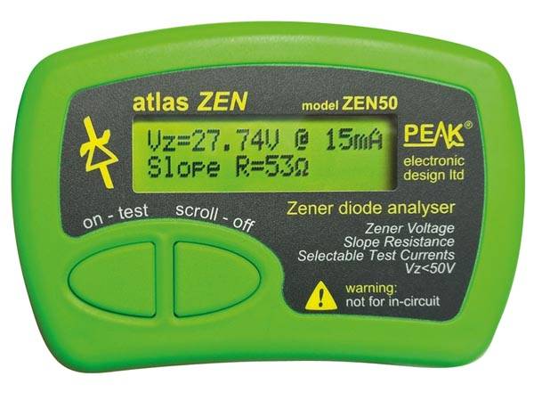 Atlas zen zener-dioden-analysator (0 50 v)