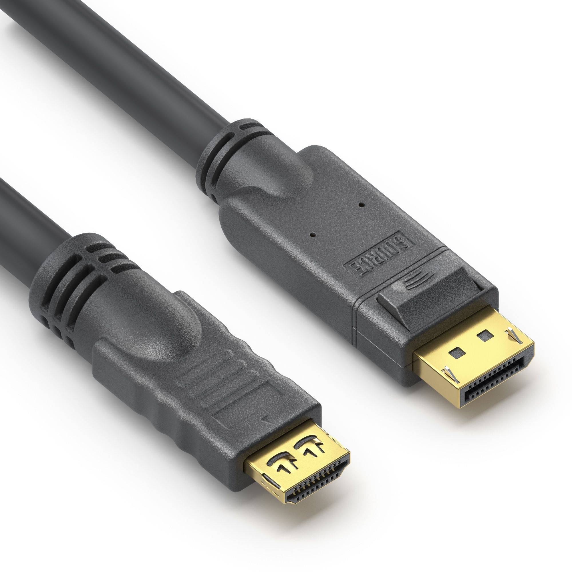 Aktives 4K DisplayPort/HDMI-Kabel - 1,00 m