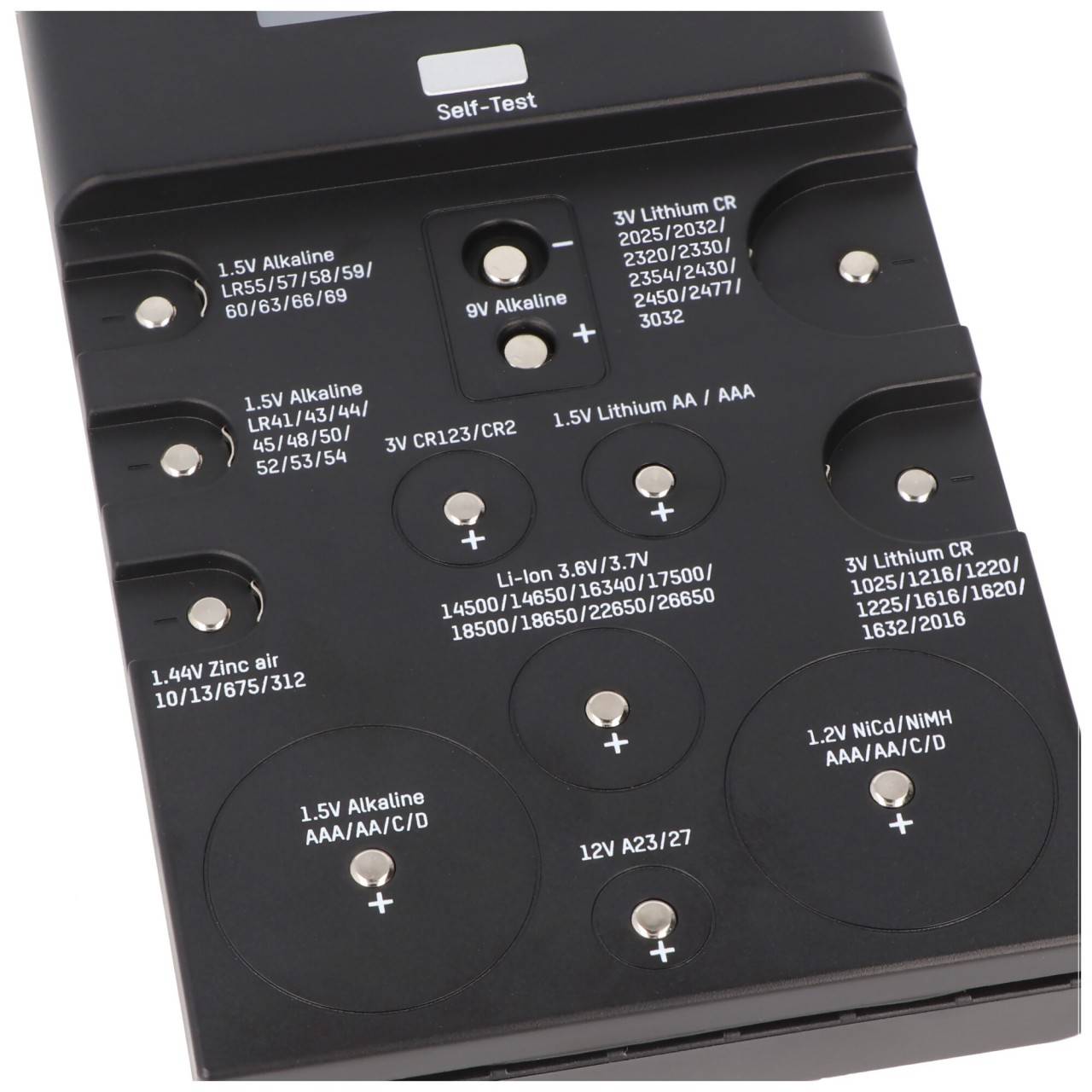 Ansmann Batterie Tester ENERGY CHECK LCD für Alkaline NiMH Lithium Li-ion Hörgeräte-Zellen Schnelltest