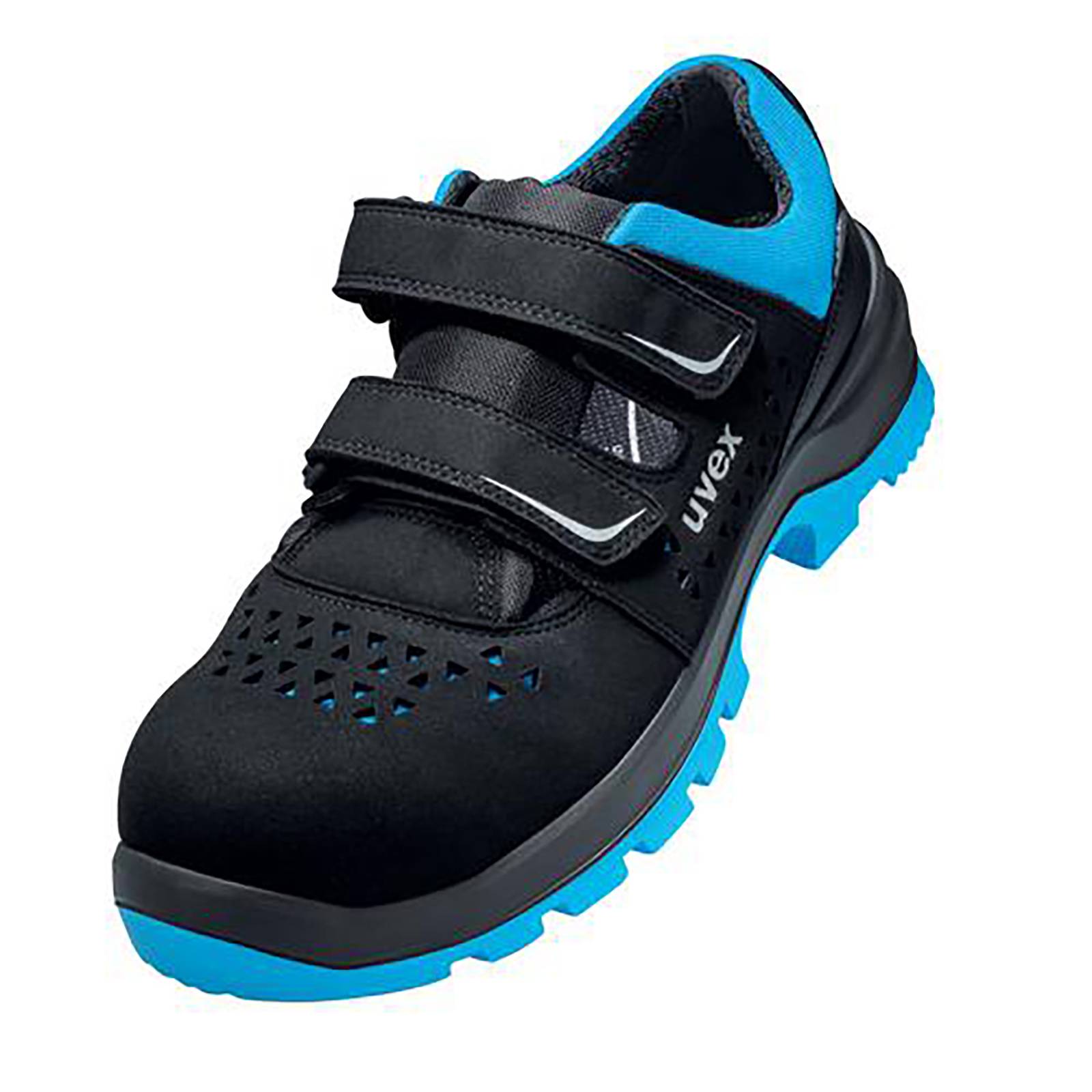 uvex 2 xenova® Sandalen S1 schwarz, blau Weite 11 Gr. 40
