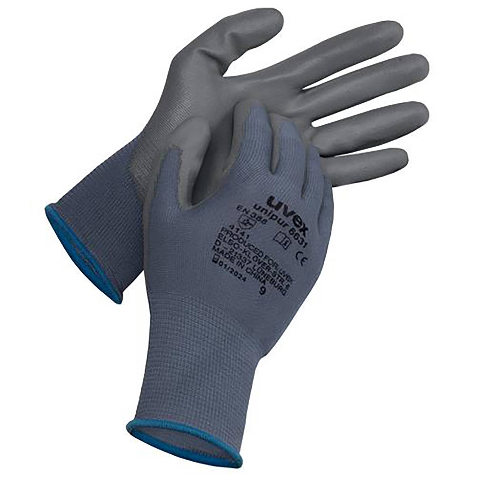 uvex Schutzhandschuh unipur 6631 grau Gr. 5