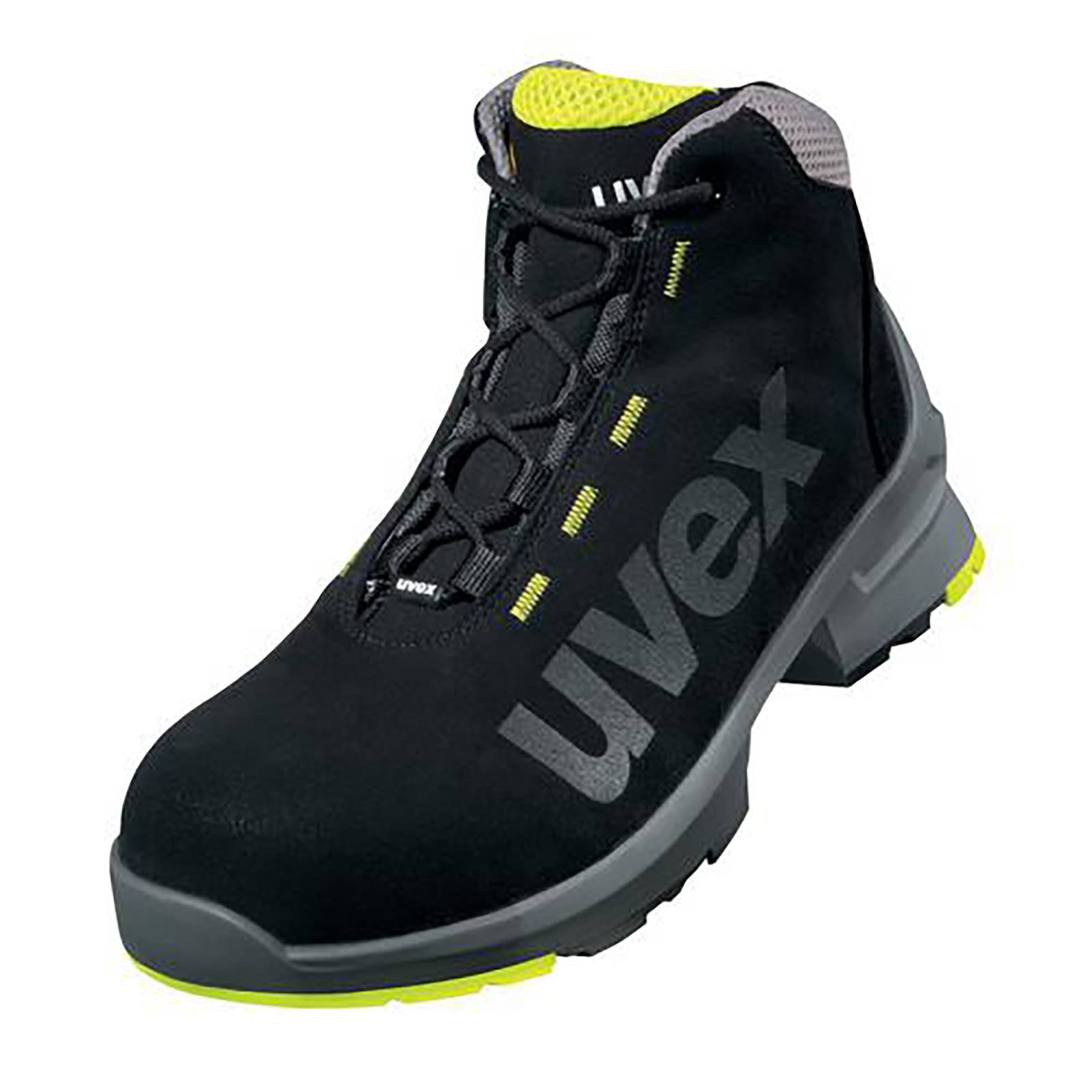 uvex 1 Stiefel S2 schwarz, gelb Weite 14 Gr. 42