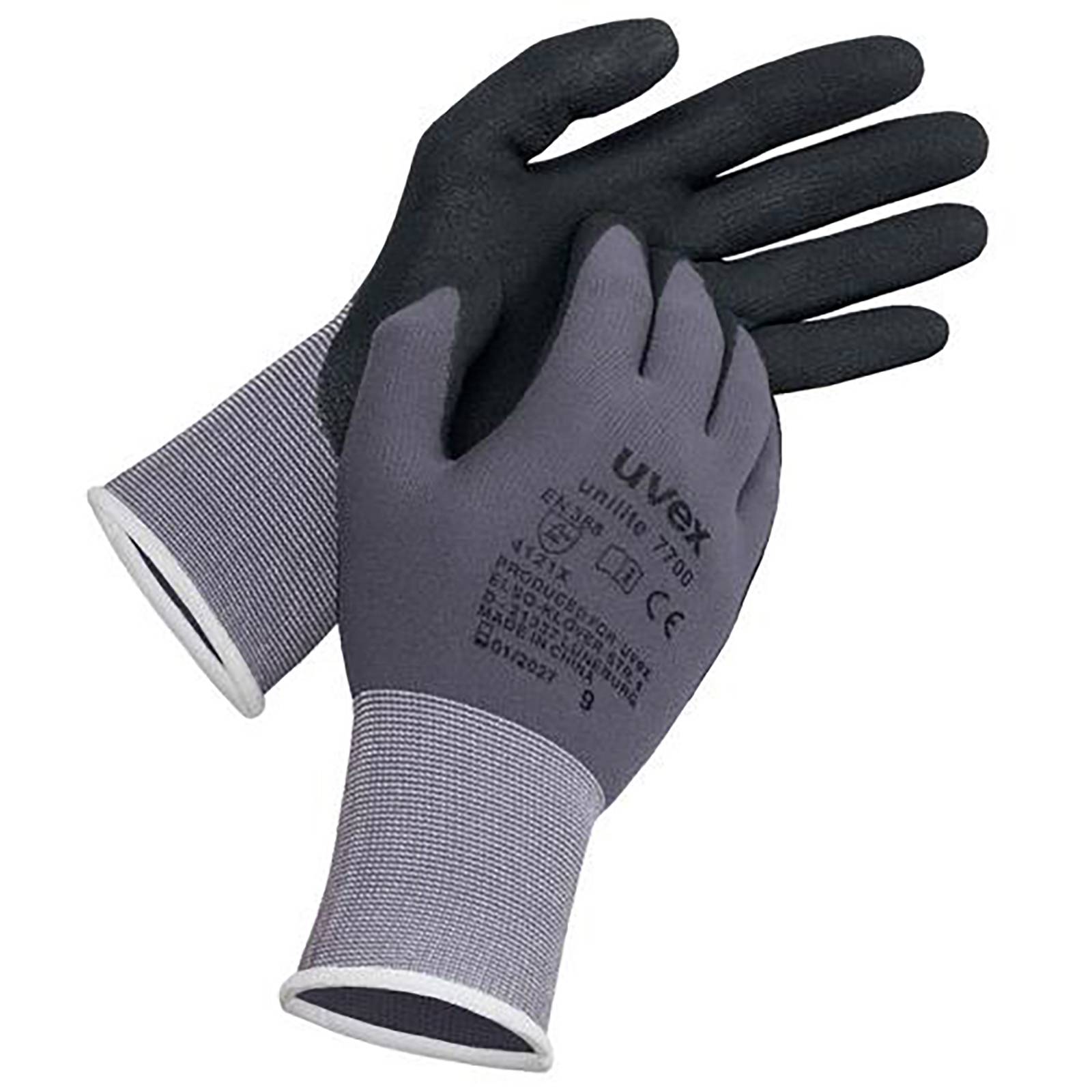 uvex Schutzhandschuh unilite 7700 grau Gr. 8