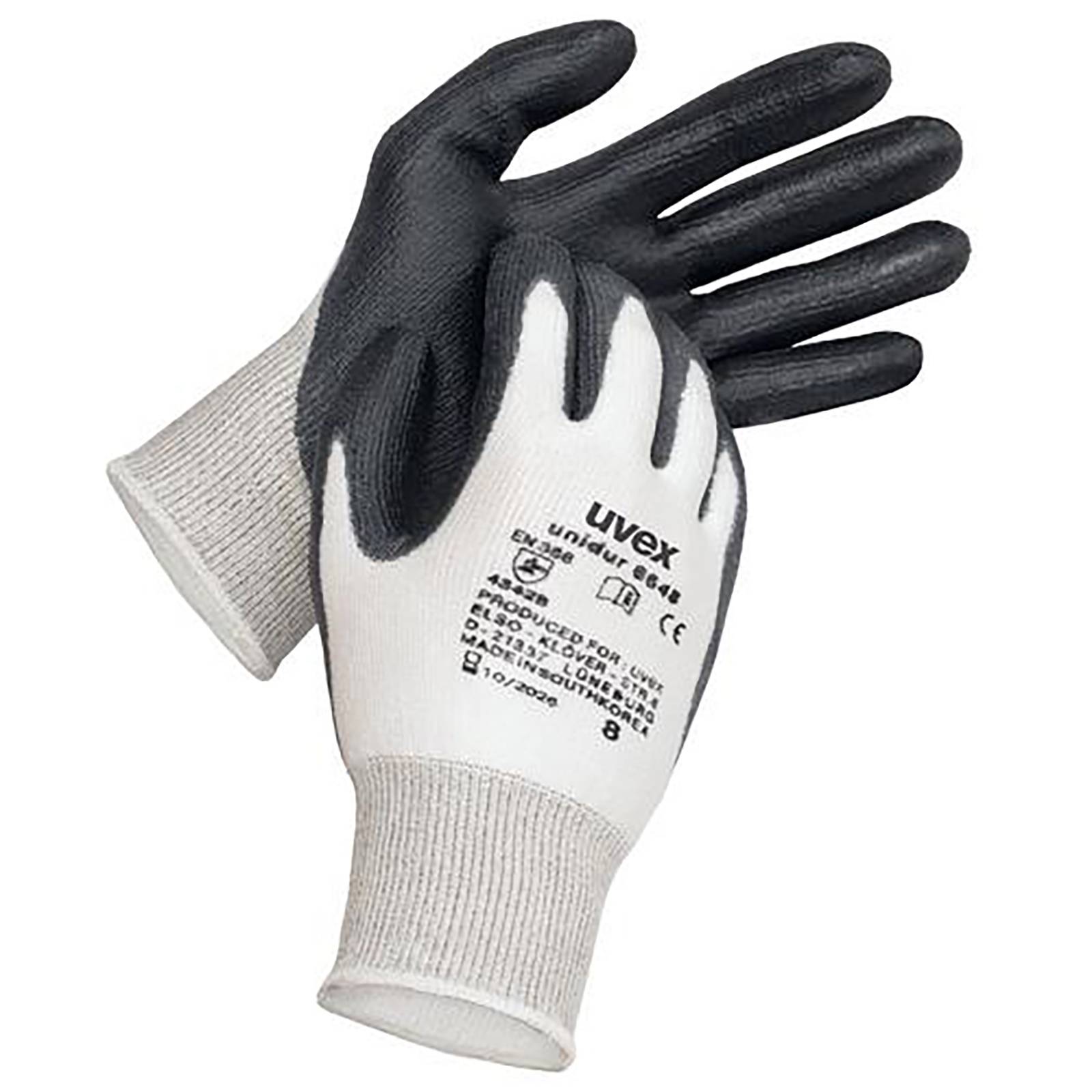 uvex Schutzhandschuh unidur 6648 schwarz Gr. 6
