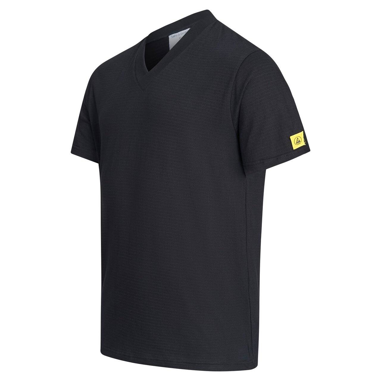ESD-Shirt, V-Ausschnitt, 150g/m², schwarz, S