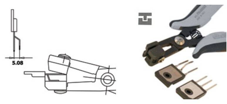 ESD-Formzange, für TO 220 und TO 247, 5,08 mm