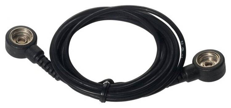 Verbindungsleitung, 2x 10 mm Druckknopf, ohne Widerstand, L = 1,5 m