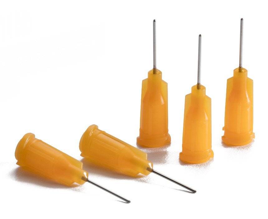 Dosiernadel 0,5", abgeschrägt, angefast, Gauge 23, orange