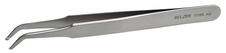 SMD-Pinzette, Edelstahl, Greifwinkel 60°, 120 mm