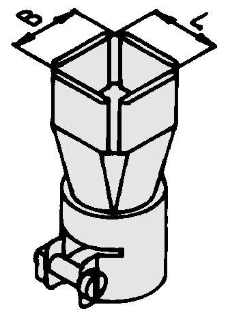 Heißluftdüse 12,6 x 12,6 mm, angeschrägt