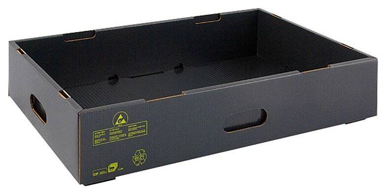 ESD Multibox 10-MB, schwarz, 591 x 391 x 114 mm