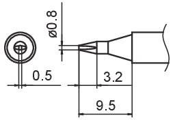 COMPOSIT Lötspitze Format 0.8D