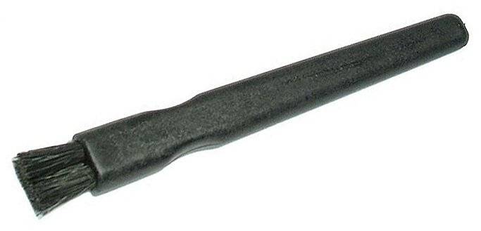 ESD Flachbürste hart, schwarze Naturborsten 12,5 mm, leitfähig