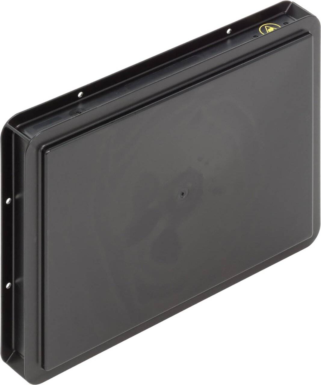 ESD Behälter BL, Griffleisten, schwarz, 400 x 300 x 53 mm