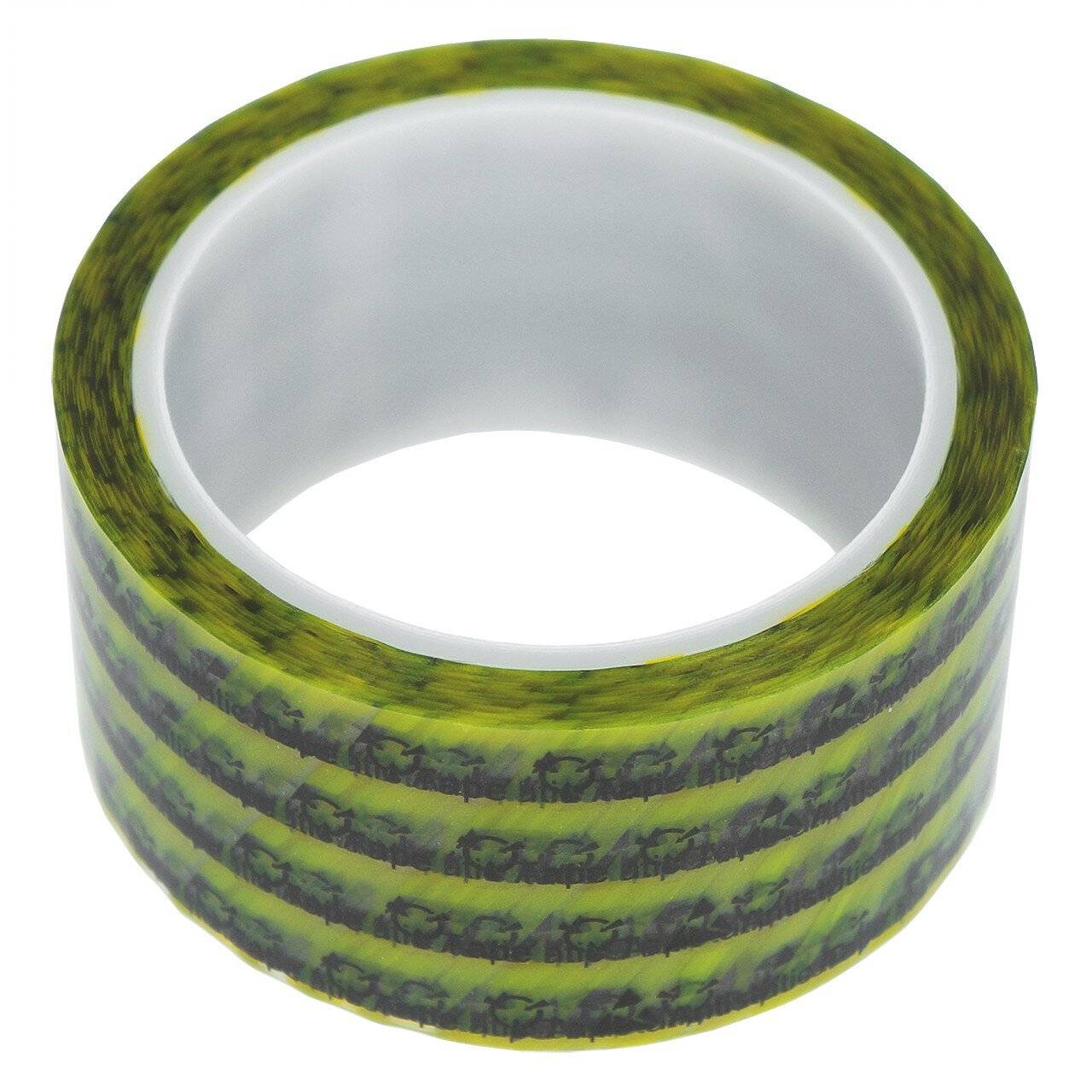 ESD-Klebeband mit ESD-Warnsymbol, transparent/gelb, 48mm, 36m