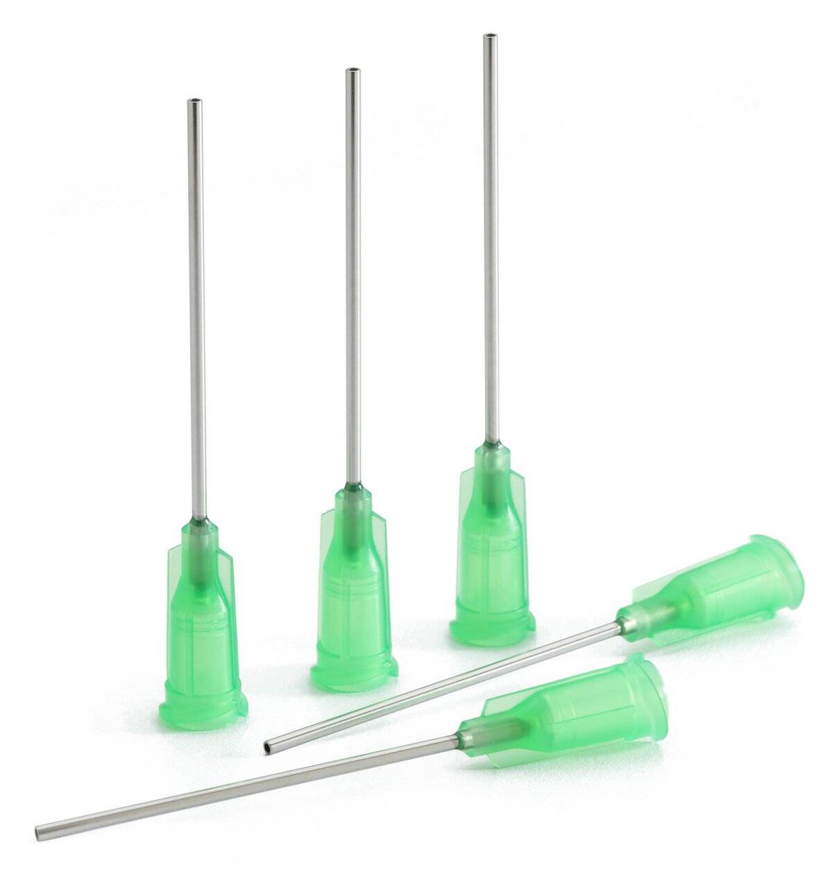 Dosiernadel 1,5", gerade, Gauge 18, grün, spitzenform gerade