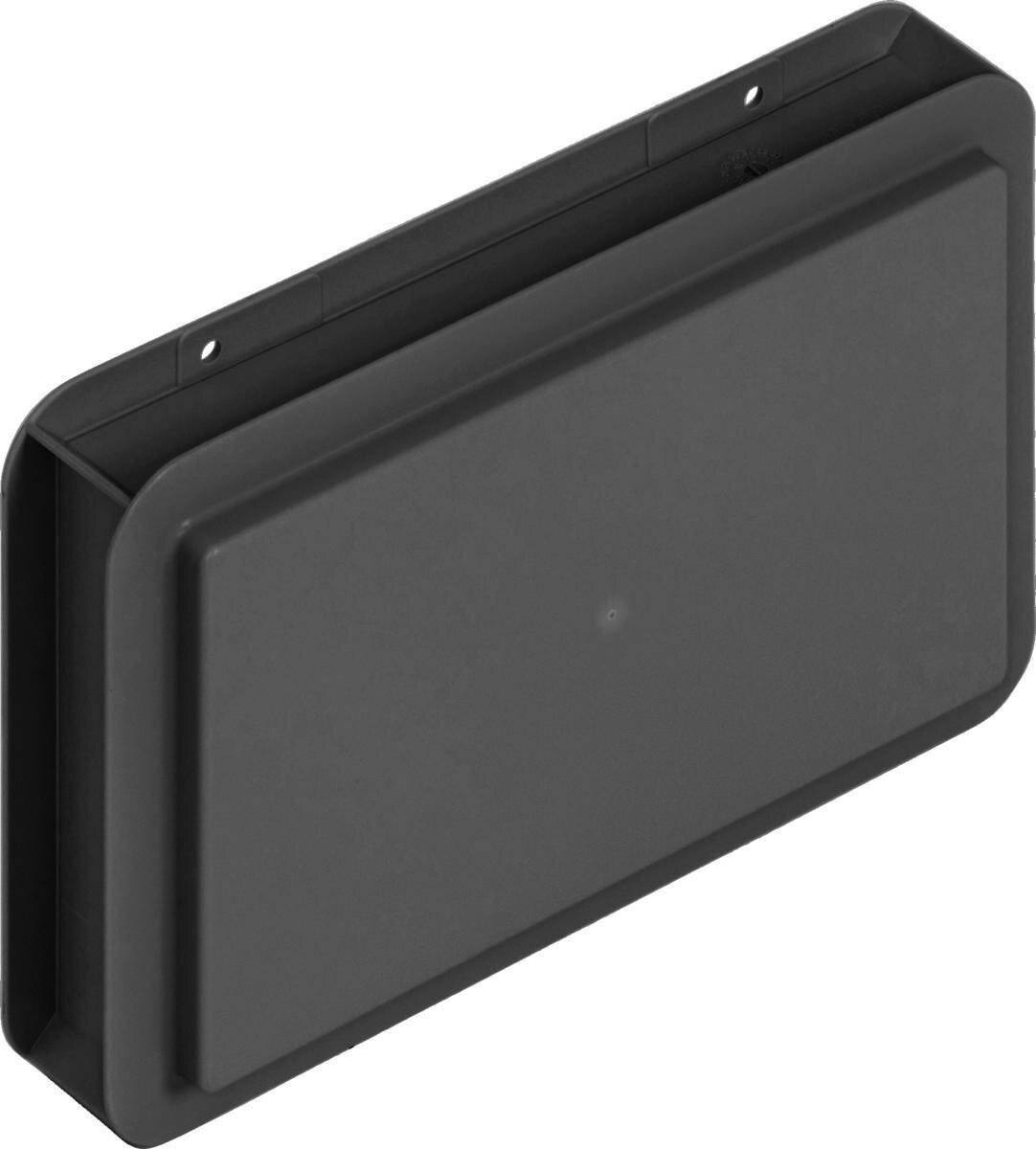 ESD Behälter BL, Griffleisten, schwarz, 300 x 200 x 56 mm