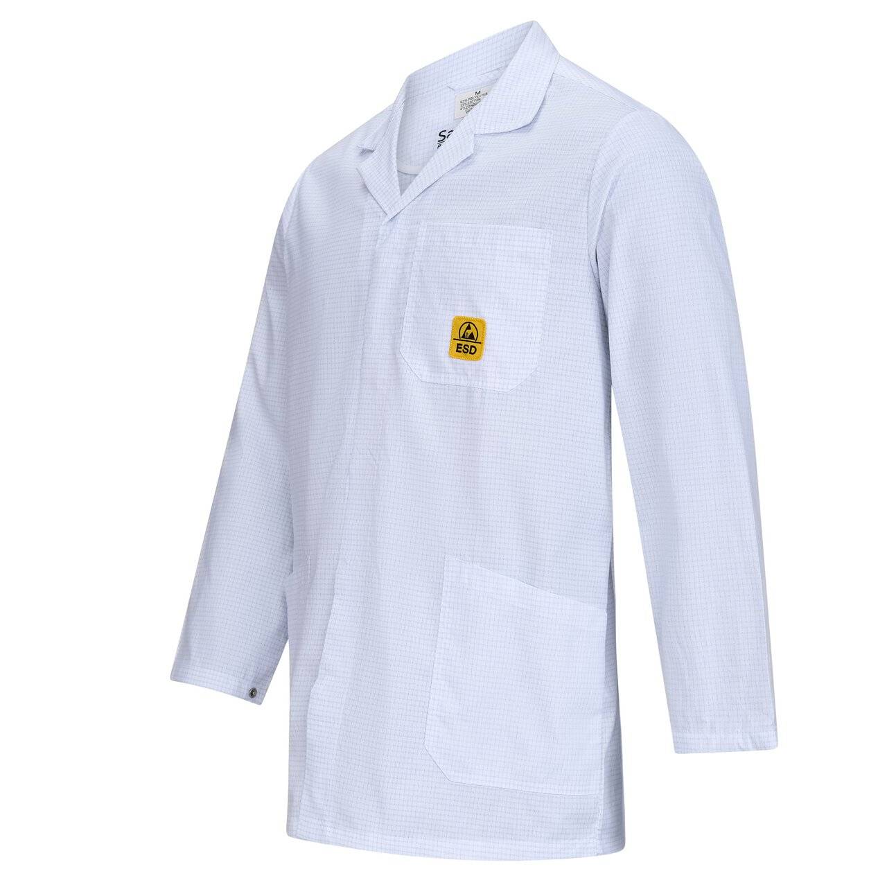 ESD-Arbeitsmantel Pro Line, Kurzmantel, 146 g/m², weiß, L