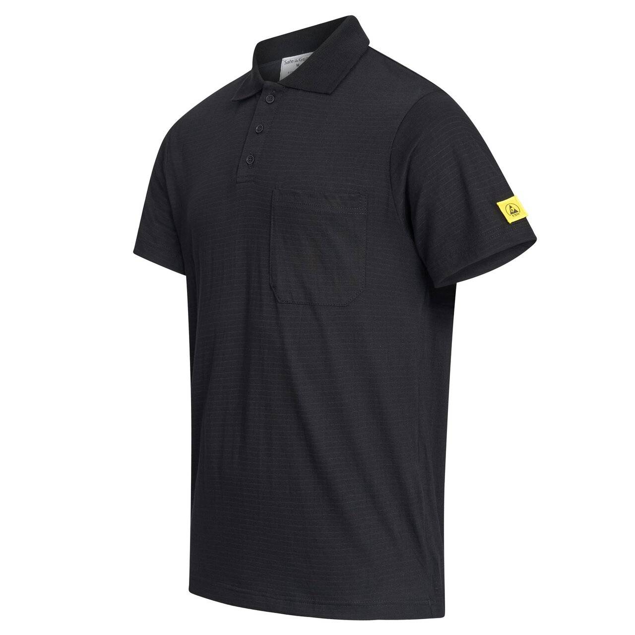 ESD-Poloshirt mit Brusttasche, 150g/m², schwarz, 5XL