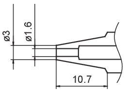 Entlötdüse Ø 1.6 mm, N3-16