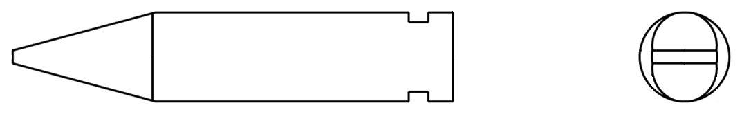 Lötspitze XH-D meißelförmig 4 x 0,8 mm