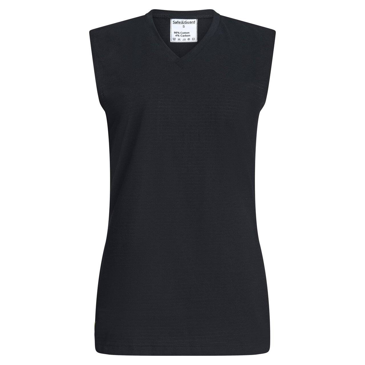 ESD-Top, ärmellos, TS15 Gewebe, schwarz, L