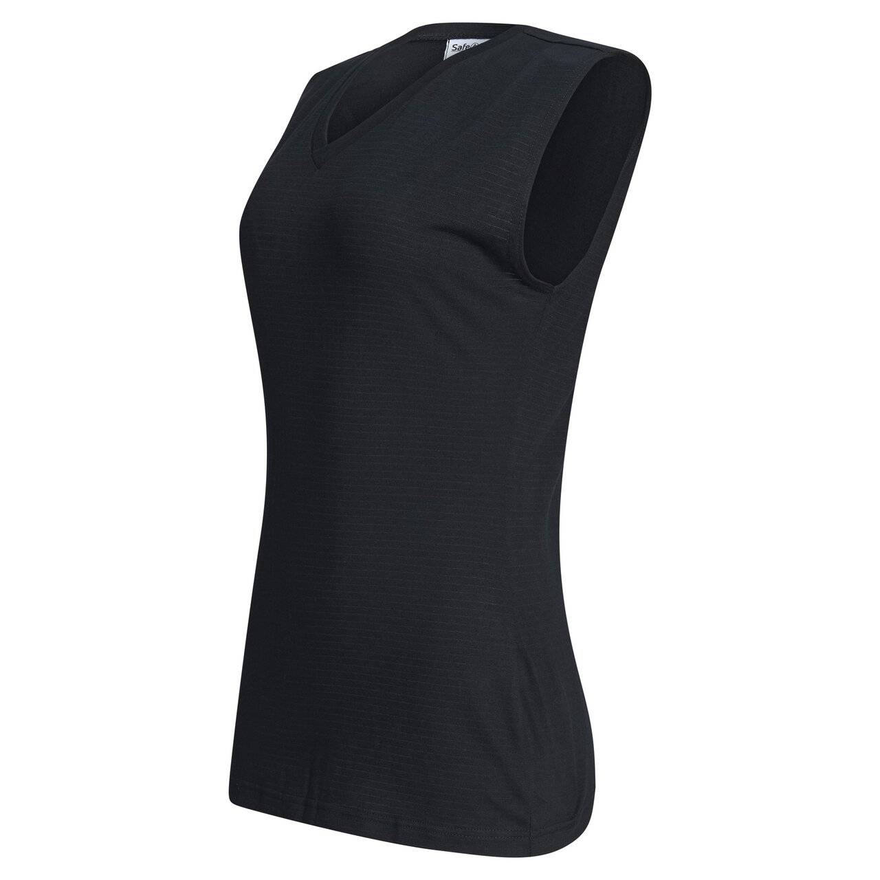 ESD-Top, ärmellos, TS15 Gewebe, schwarz, L