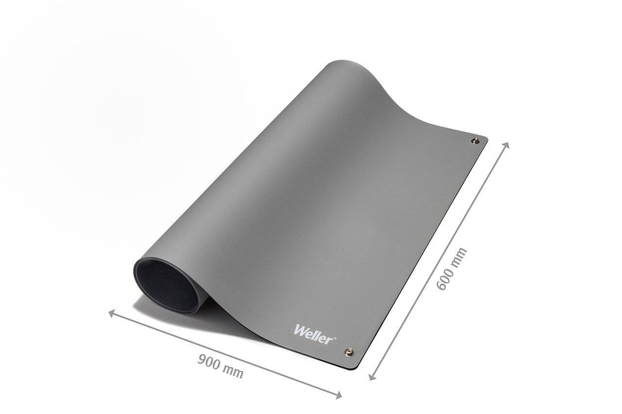 ESD Tischmatten Set, grau, 600 x 900 mm, 5-tlg.