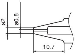 Entlötdüse Ø 0.8 mm, N3-08