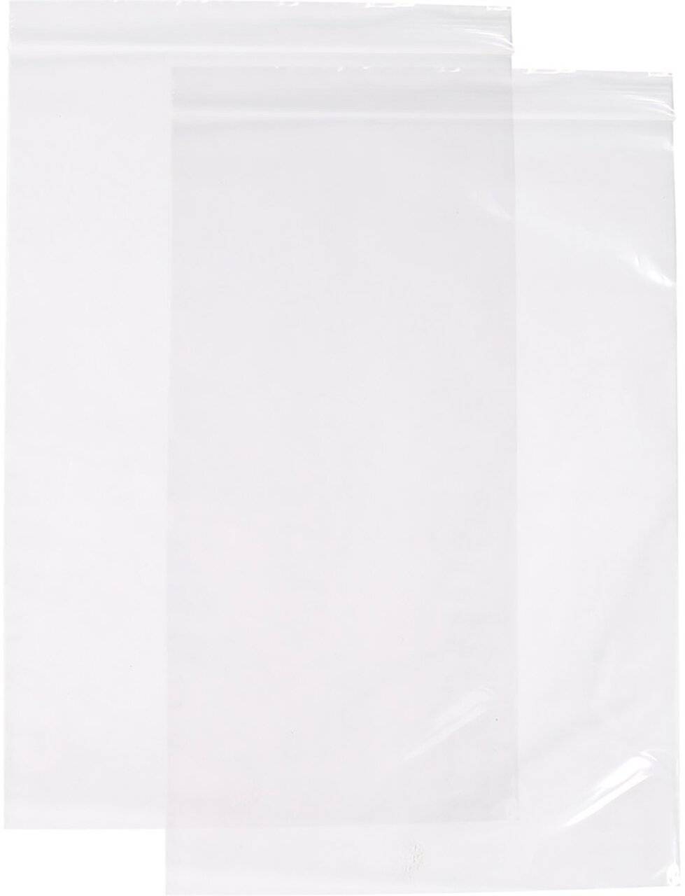 Druckverschlussbeutel, LDPE, 200 x 300 mm, ca. 50 my, transparent