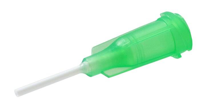 Dosiernadel 0,5", flexibel, Gauge 18, grün, gerade