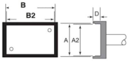 SMD-Lötspitze für Geräteserie MX für Bauteil QFP 48, Serie 700/412 °C