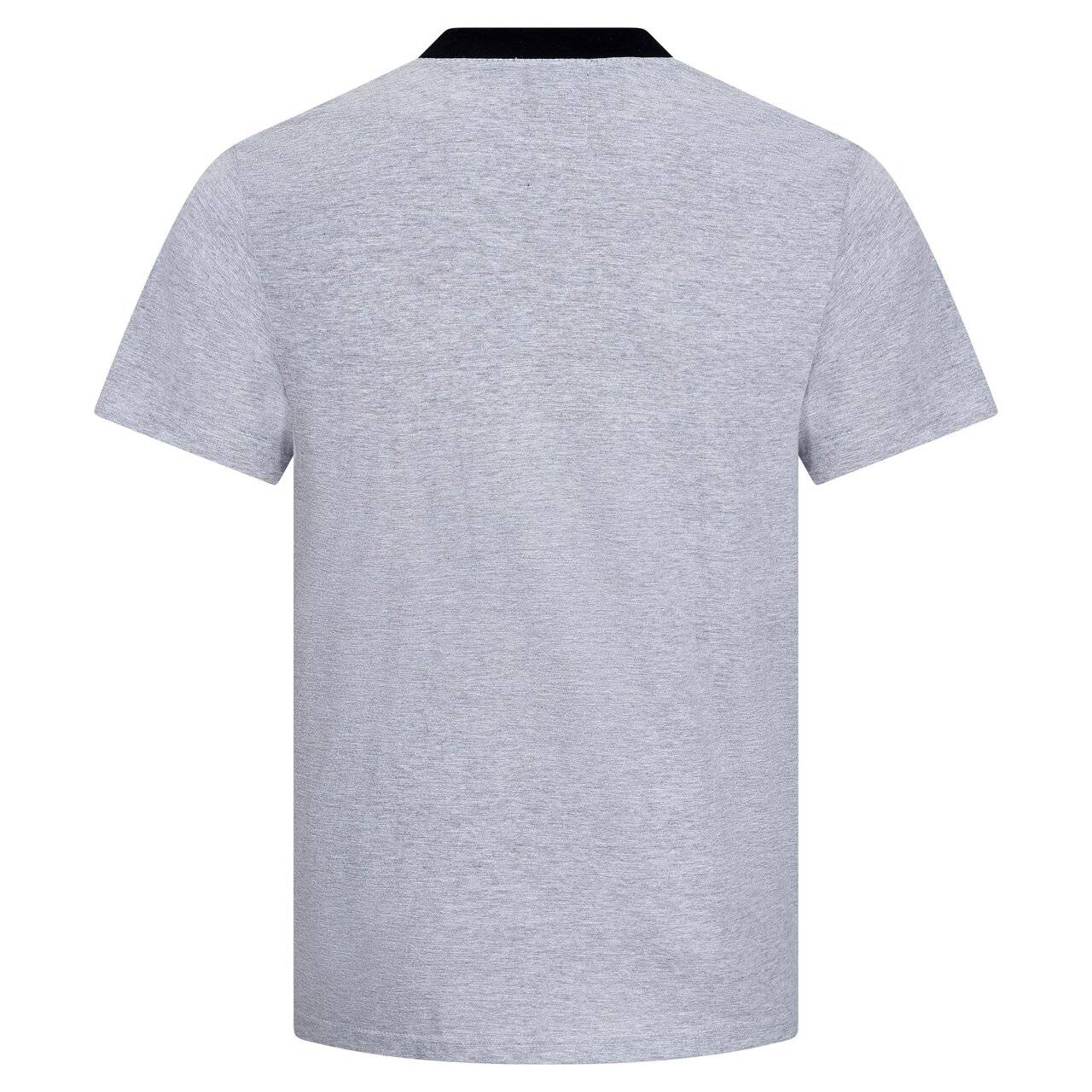 ESD-Shirt, V-Ausschnitt, hellgrau/schwarz, 150g/m², S