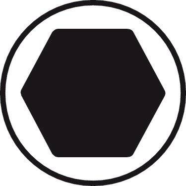 Sechskant-Schraubendreher-Satz, metrisch, brüniert mit weichem Griff 2.5 mm-10 mm, 7-teilig