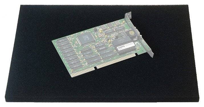 PU Schaumstoff, weich, schwarz, glatt, 253x353x6 mm