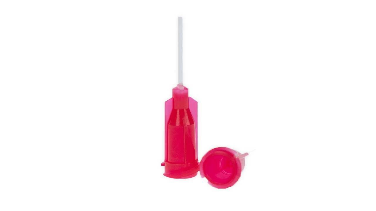Dosiernadel 0,5", flexibel, Gauge 25, rot, flexibel, gerade