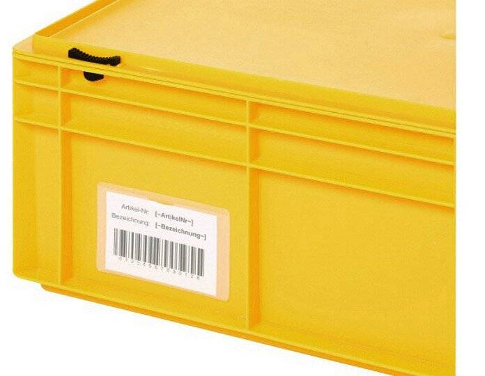 Etikettentasche IDP-STAT® PVC beidseitig IDP-STAT
