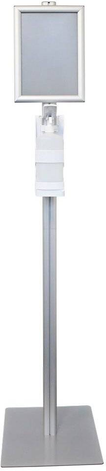 Desinfektionssäule mit Armhebelspender aus Aluminium