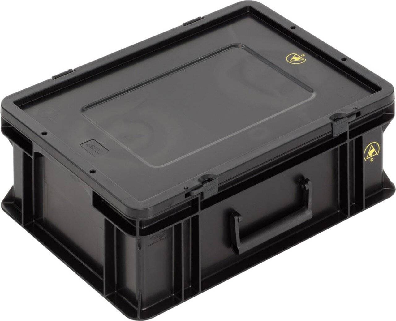 ESD Koffer BL, schwarz, 400 x 300 x 154 mm