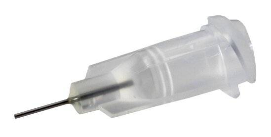 Dosiernadel 0,25", gerade, Gauge 27, transparent, spitzenform gerade