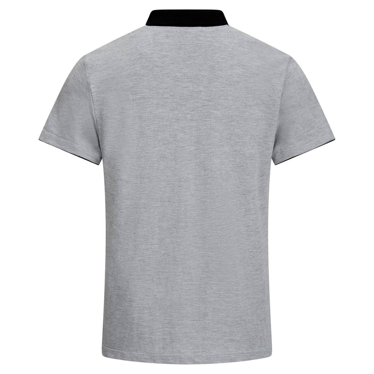 ESD-Poloshirt PRO PLUS, 210g/m², hellgrau/schwarz, M