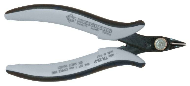 ESD Seitenschneider mit Sicherheitsclip, ohne Wate, Cu 1,02 mm, 132 mm