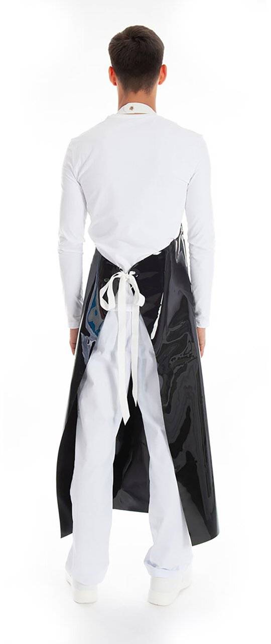 Hygostar PU-Schürze, schwarz, 120x90cm ohne Gewebe-Einlage