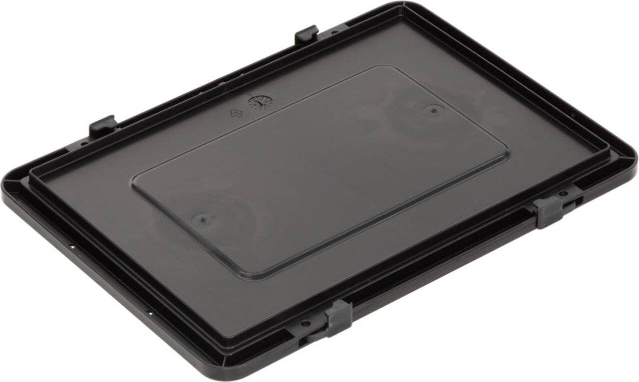 ESD Verschlussdeckel BL, schwarz, 400 x 300 mm