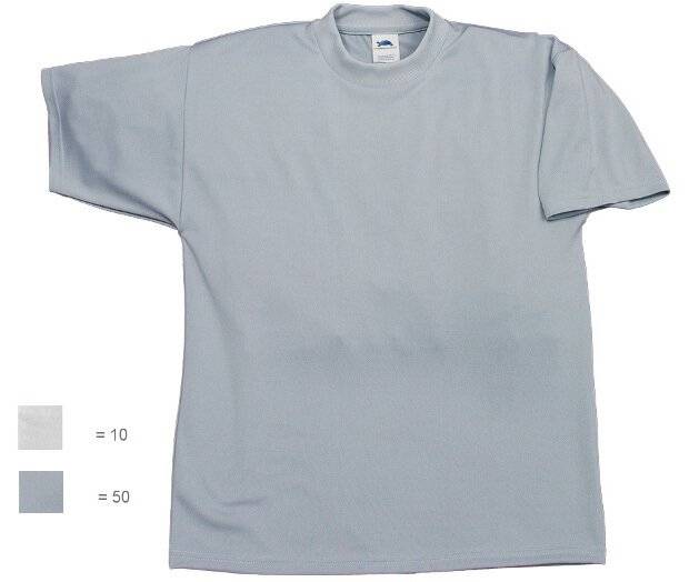 Reinraum T-Shirt HABETEX® Micronknit, Gr. L, silbergrau