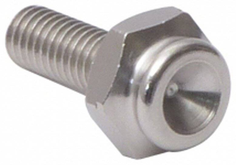 Druckknopfadapter 10 mm, mit Sechskant und M6 Gewindezapfen